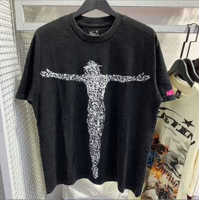 Black-Hellstar Christ T-Shirt
