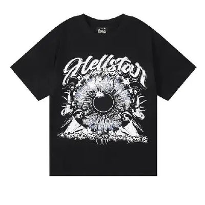 Black Hellstar American Eyeball T Shirt
