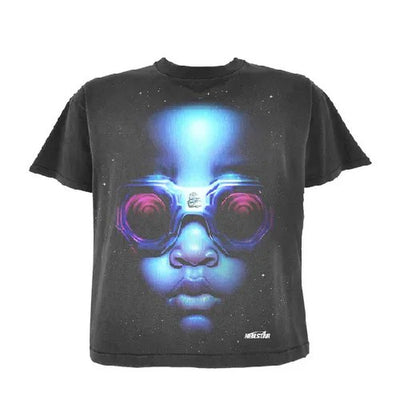 Black Hellstar Goggles T-Shirt for Men’s