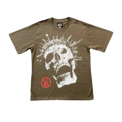 Hellstar Brown Crowned Skull T-Shirt
