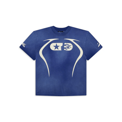 Latest Hellstar Blue Warm Up T-shirt
