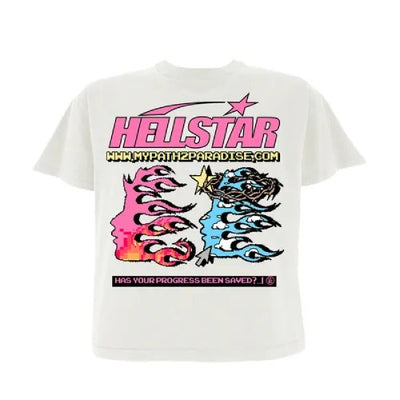 New Hellstar Pixel White T-shirt
