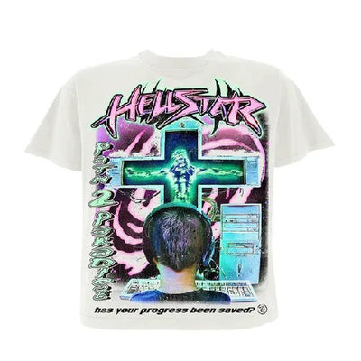 White Hellstar Online T-shirt Short Sleeve
