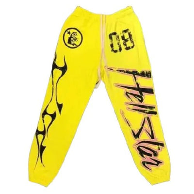 Yellow Hellstar Sweatpants